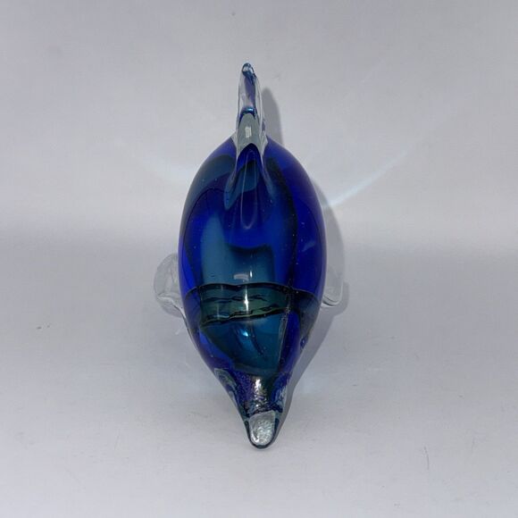 Vinci Sculptured Glass Collectibles Dolphins - Picture 4 of 8